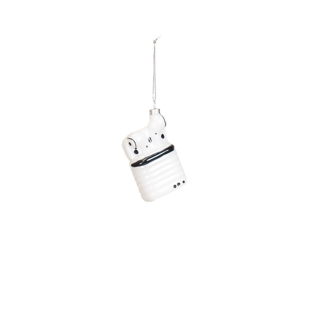 Xmas Hanger – Wireless Earbuds – Glass – 6.5 × 3.5 × 10.5 cm