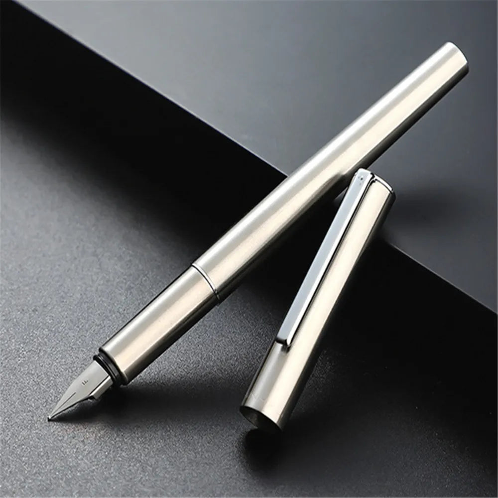 Jinhao 35 Black  Silver Colors Business office EF / F Nib Fountain Pen student School Stationery Supplies ink calligraphy pen