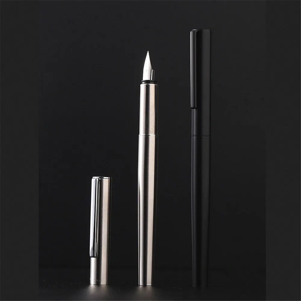 Jinhao 35 Black  Silver Colors Business office EF / F Nib Fountain Pen student School Stationery Supplies ink calligraphy pen