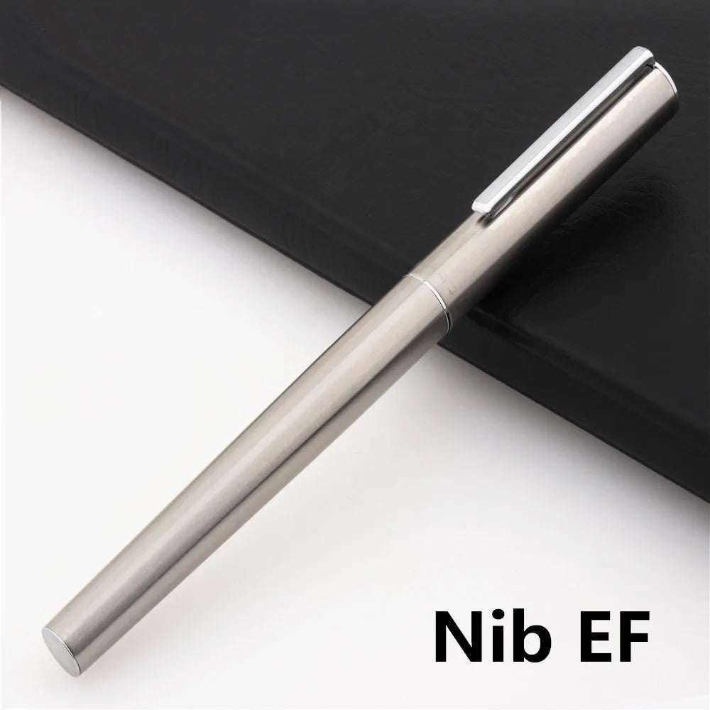 Jinhao 35 Black  Silver Colors Business office EF / F Nib Fountain Pen student School Stationery Supplies ink calligraphy pen