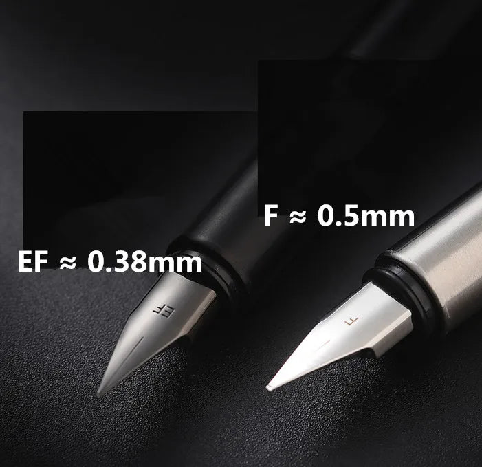 Jinhao 35 Black  Silver Colors Business office EF / F Nib Fountain Pen student School Stationery Supplies ink calligraphy pen