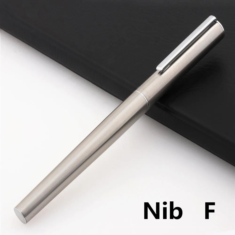 Jinhao 35 Black  Silver Colors Business office EF / F Nib Fountain Pen student School Stationery Supplies ink calligraphy pen