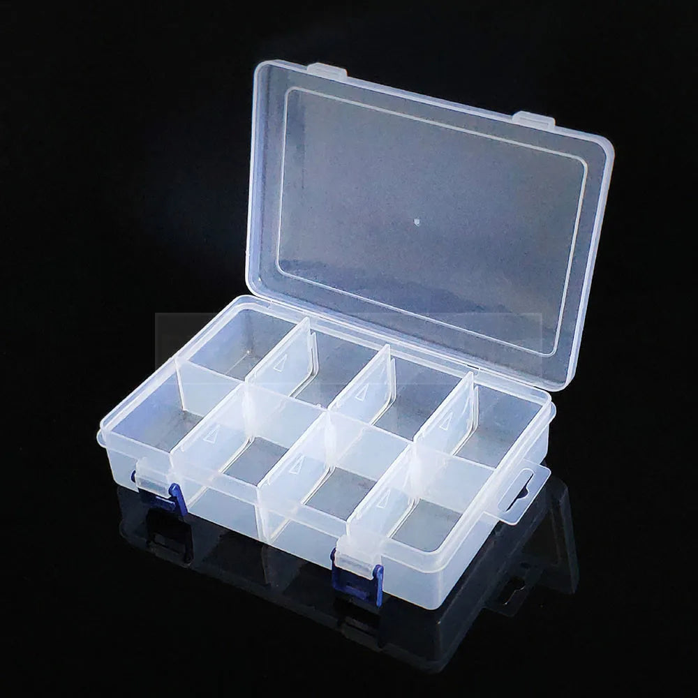 8 grid Plastic Box Practical Adjustable Compartment Jewelry Bead