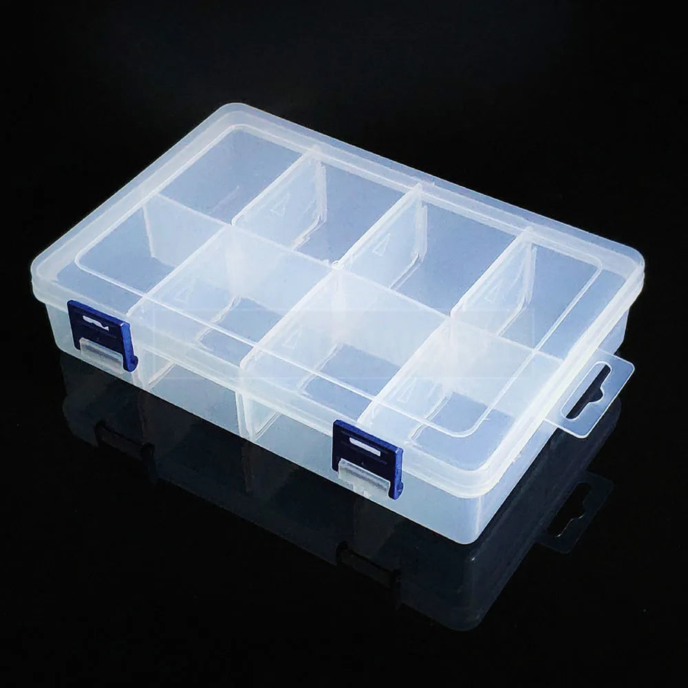 8 grid Plastic Box Practical Adjustable Compartment Jewelry Bead