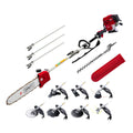 Giantz 4 Stroke Pole Chainsaw Petrol Hedge Trimmer Tree Pruner 12'' 9
