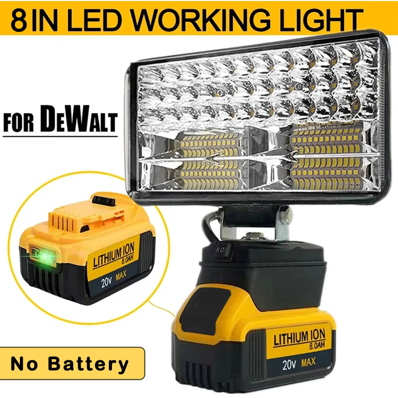 3/4/5/8Inch Led Light Portable Spotlights Cordless Outdoor Work