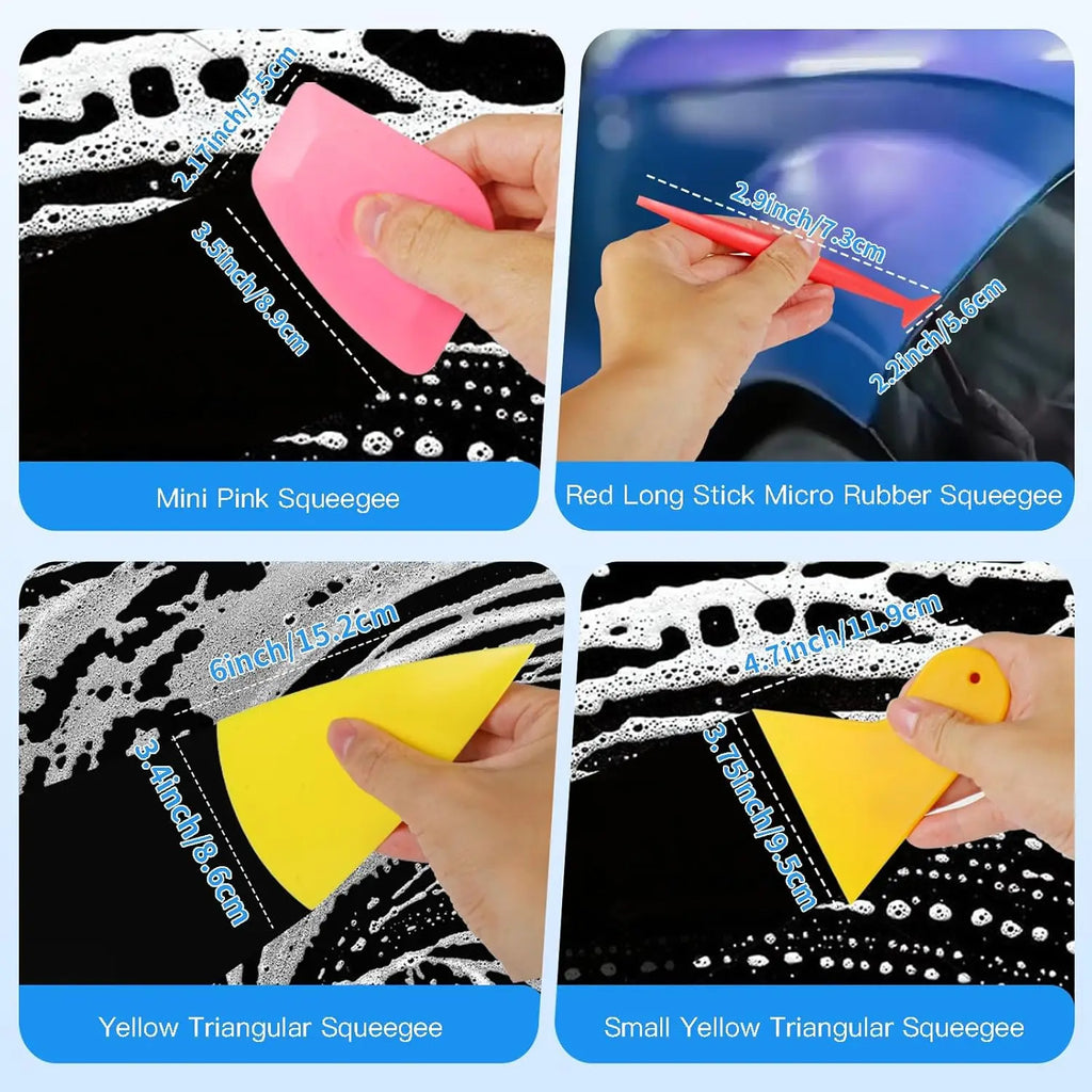 Professional Vinyl Wrapping Tools Felt Squeegee Wrap Stick Utility
