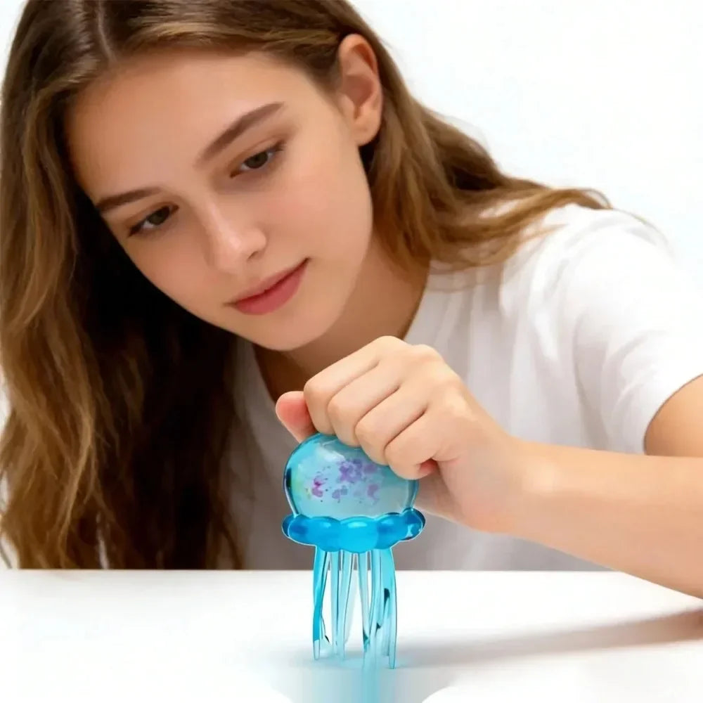 Squishies Jellyfish Squish Toy Fidget Water Sensory Soft Anti-stress Decompress Squeeze Stress Relief Squeeze Party Gifts