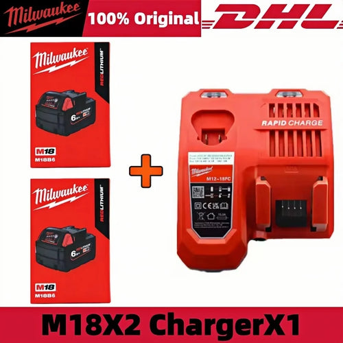 100% New Milwaukee M18 6.0Ah High Output Battery 18V Lithium-ion