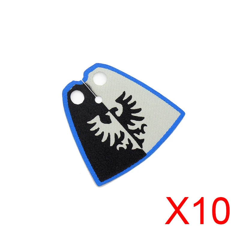 Medieval Weapons Accessories Building Blocks Solider Castle Knight Legion Red Lion Black Eagle Armor Cloak Shield Dragon Bricks