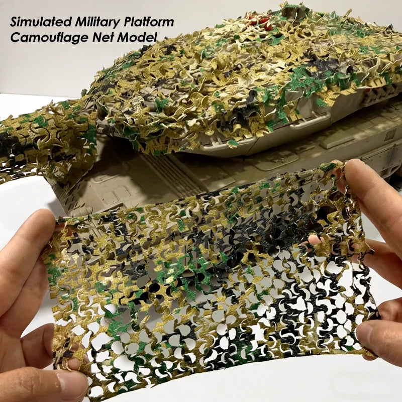 Simulated Military Model Camouflage Netting Micro Mountain Landscape