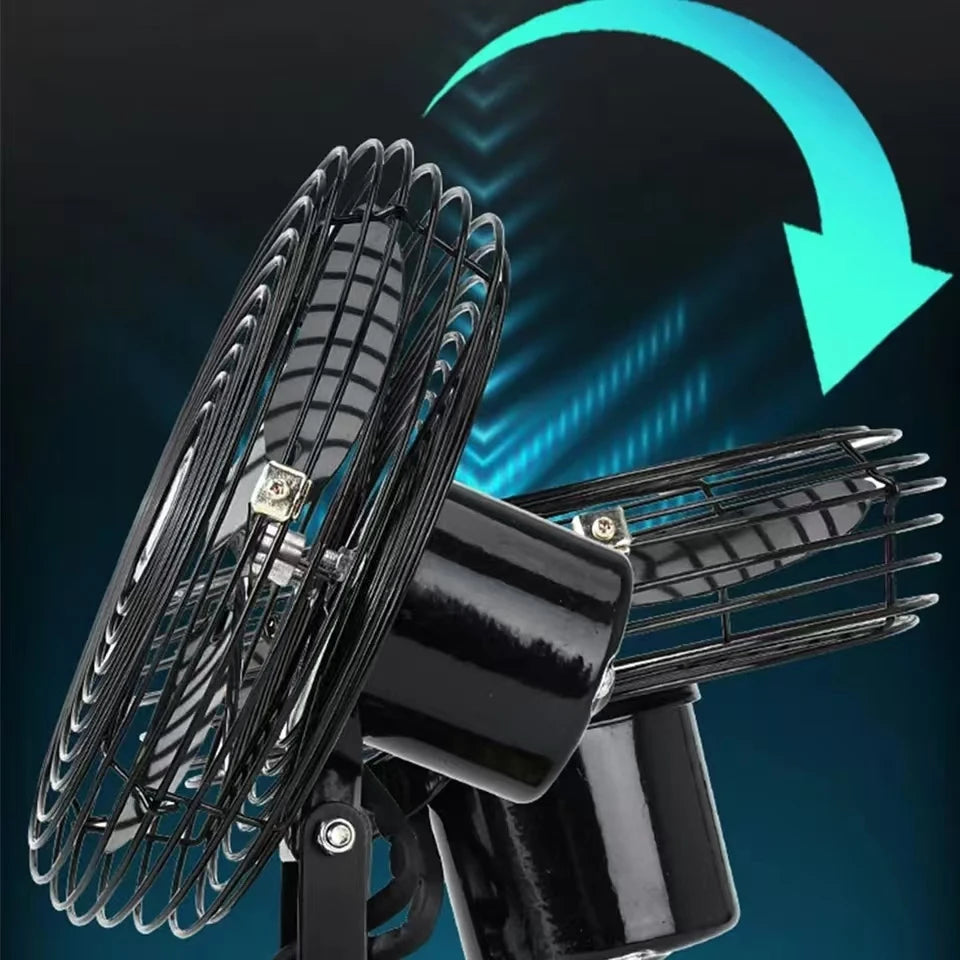 6/8In Camping Fan Outdoor Fishing Wireless Desktop Portable Metal Fan