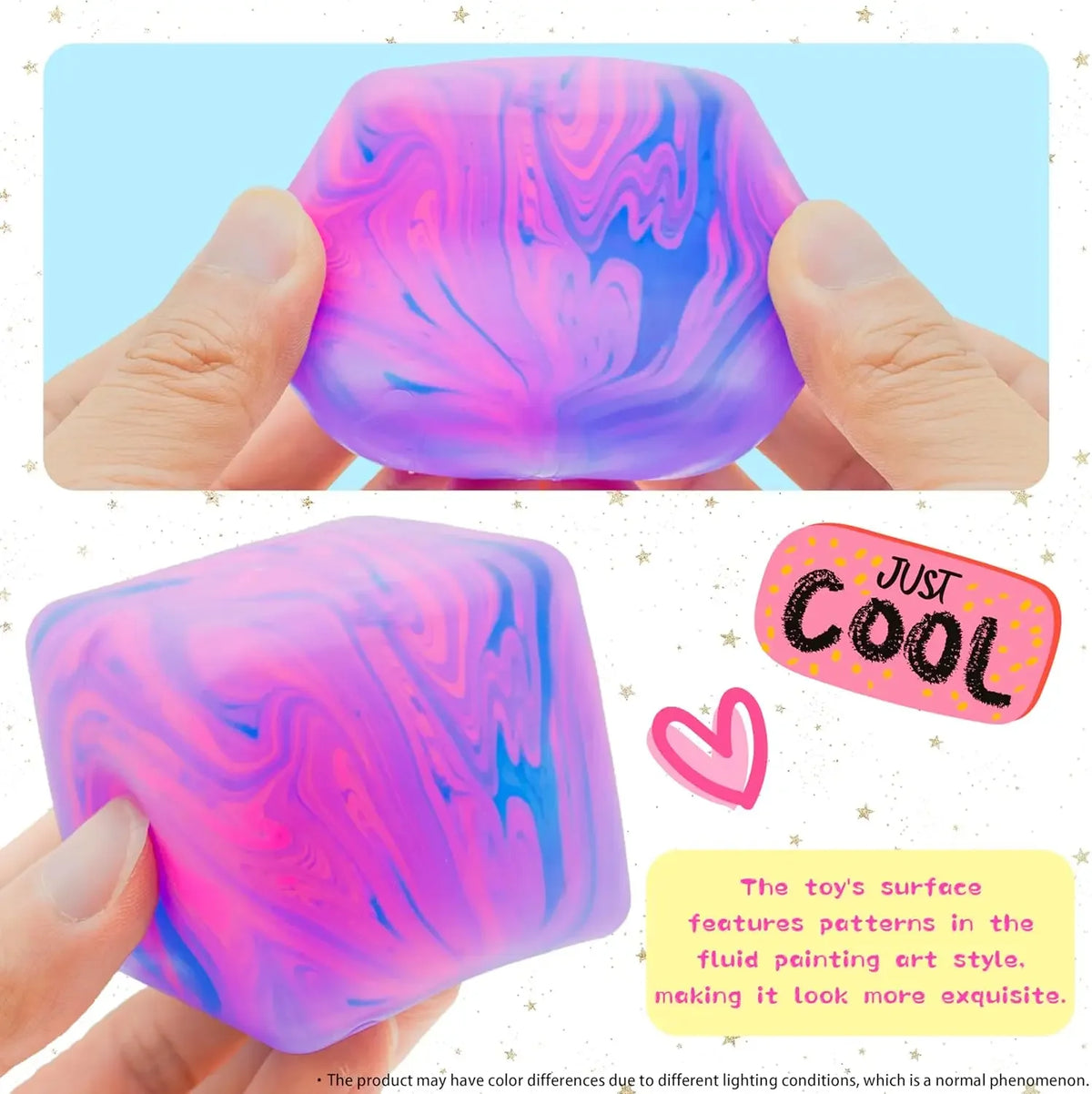 Needoh Soft and Glutinous Sensory Stress-relief Toy Cube Filled with