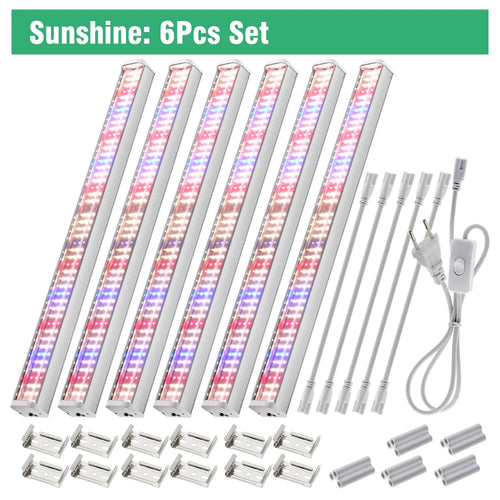 Full Spectrum LED Growth Tube 4000K/Purple/Sunlight Plant Lamp