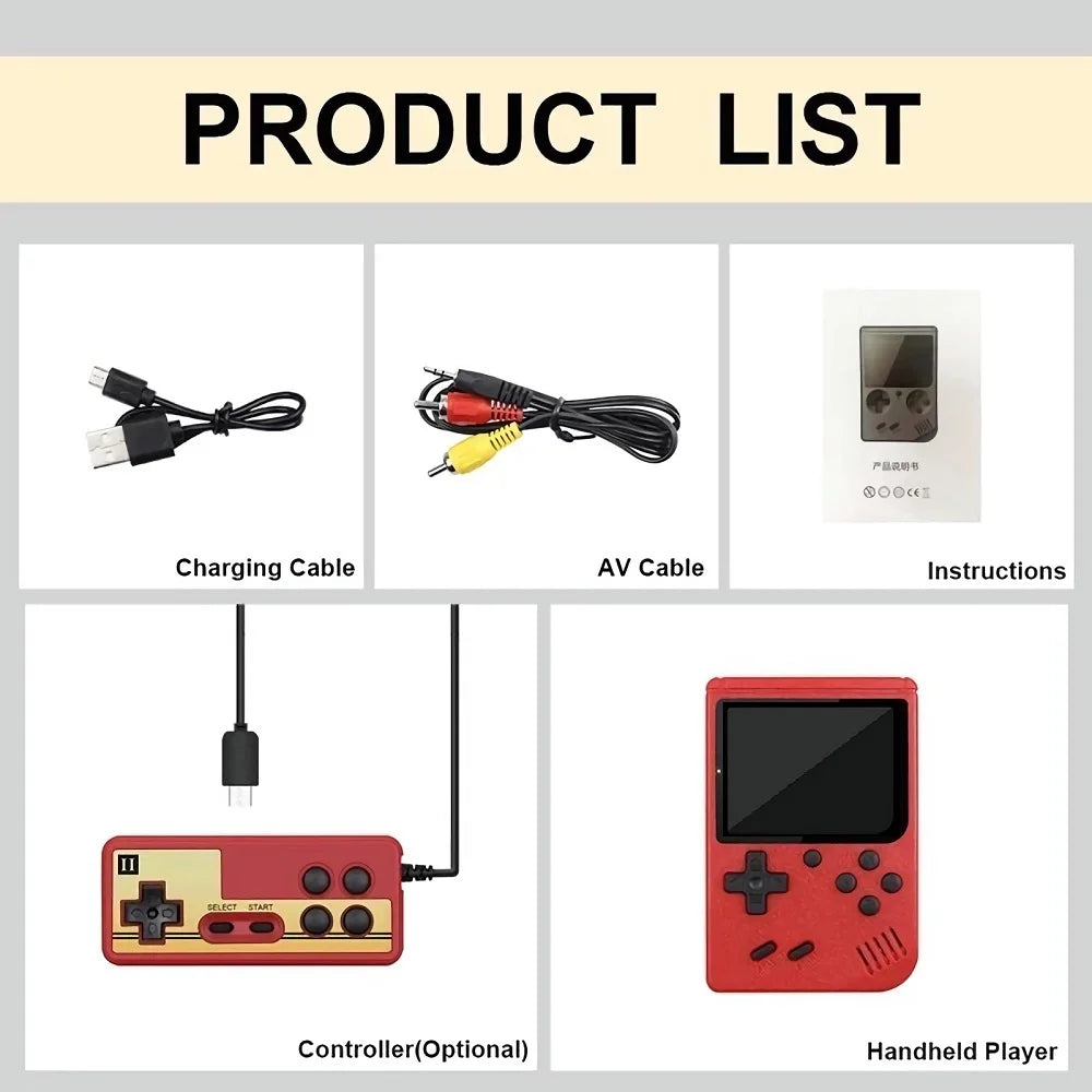 5 Colors Retro Classic Video Game Console Portable Mini Handheld 8-Bit LCD Kids Game Player Built-in 400 Games Consola Gifts