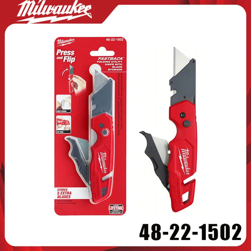 Milwaukee 48-22-1502 FASTBACK Utility Knife Heavy Duty Folding Box