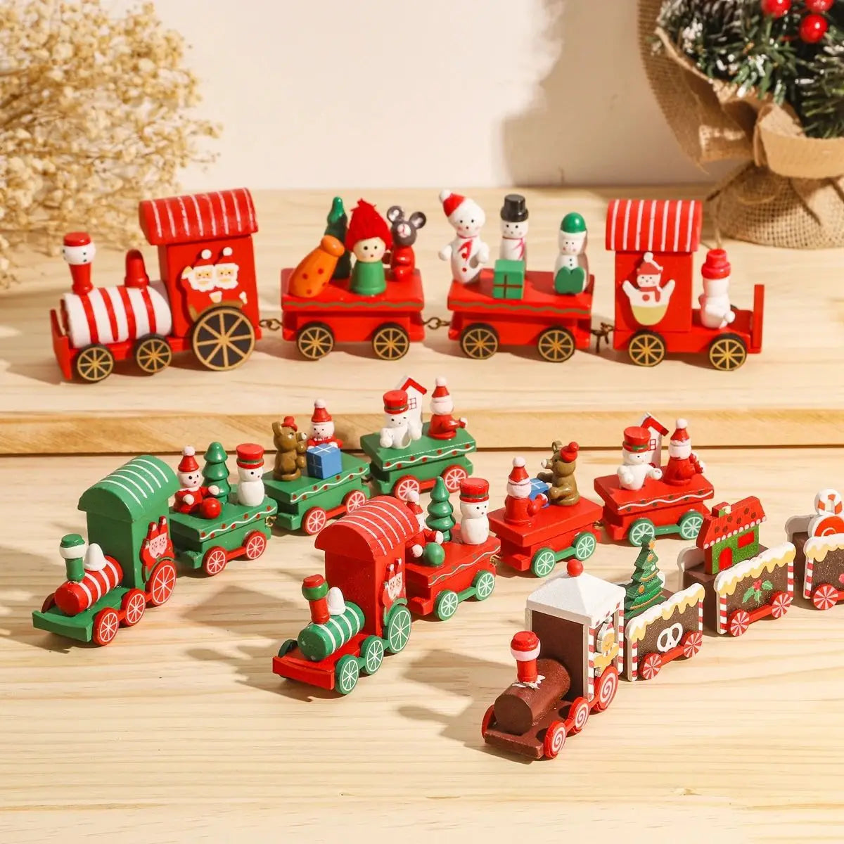 Christmas Train Merry Christmas Decorations For Home 2026 Cristmas Ornament Xmas Navidad Noel Gifts Happy New Year 2026 Gifts