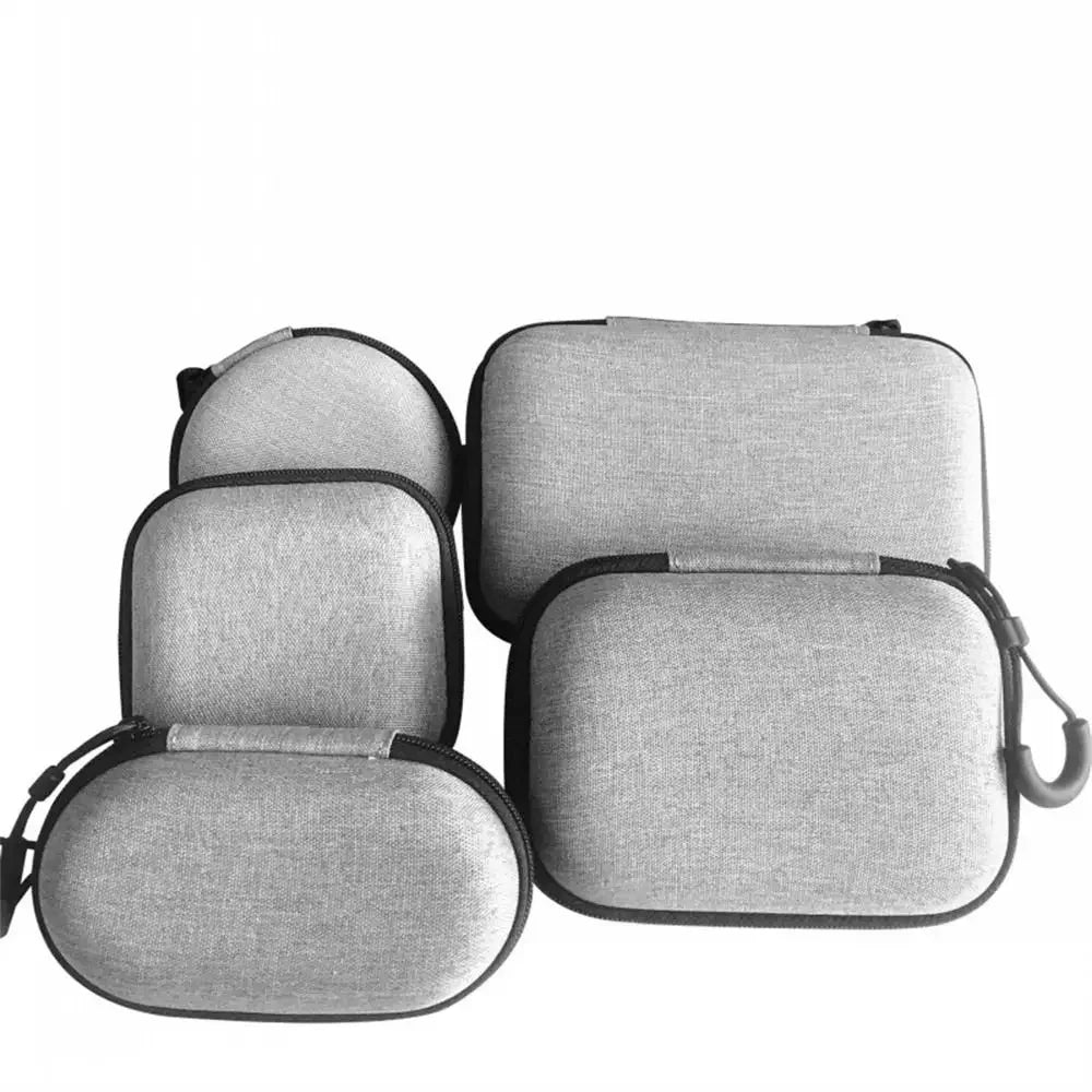 Small Earphone Storage Bags Hard Shell Data Cable Organizer Bag Mini