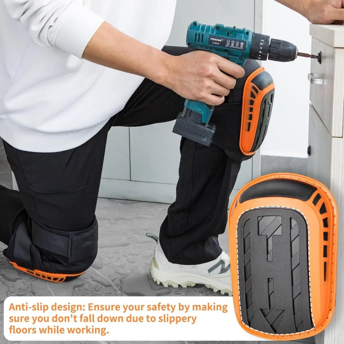 Knee Pads for Work-Heavy Duty Support Kneepads with Gel Cushion and