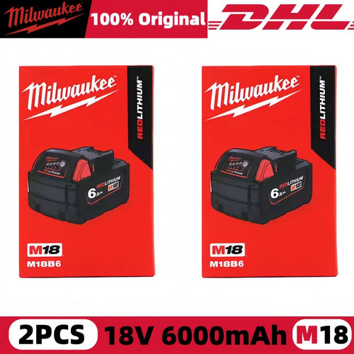 100% New Milwaukee M18 6.0Ah High Output Battery 18V Lithium-ion