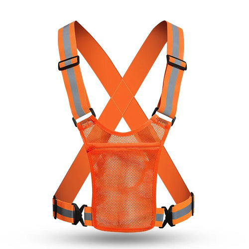 4 Colors Unisex Light High Visibility Safety Vest With Storage Bag