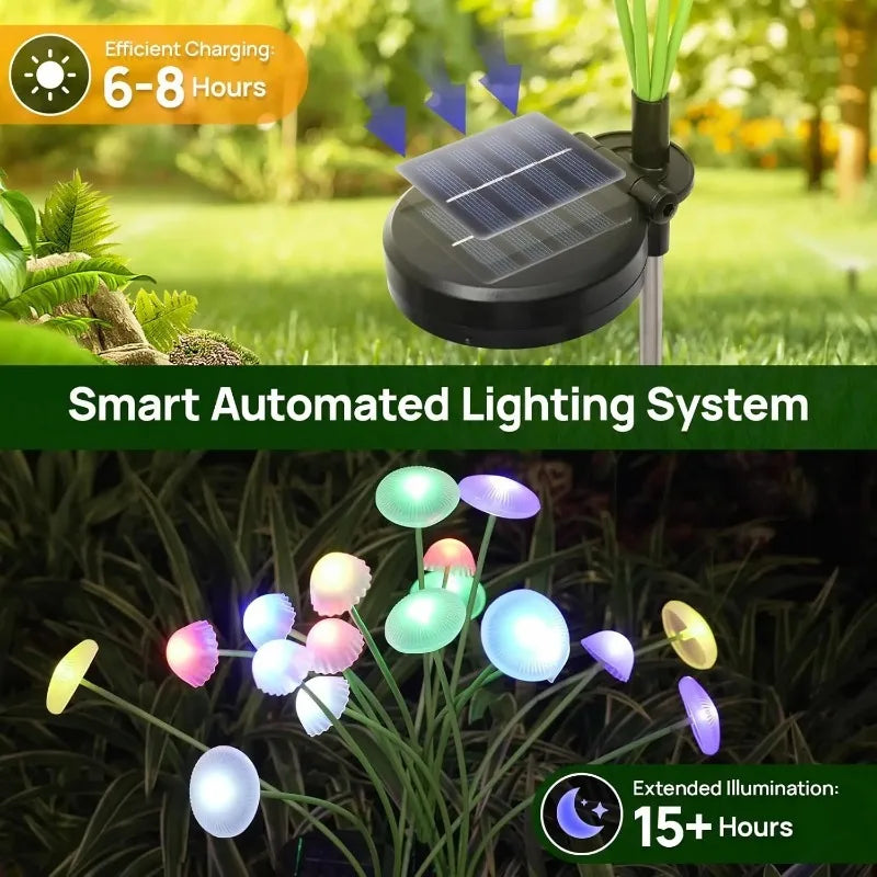 2026 New LED Solar Mushroom Lights Solar Garden Lights Waterproof