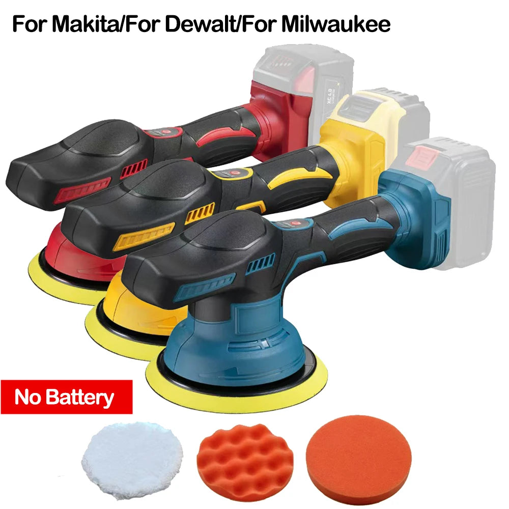 Cordless Car Polisher 8 Gears Adjustable Auto Electric Waxing Sanding