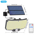 234LED Solar Lights Outdoor With 3 Modes Motion Sensor Solar Flood