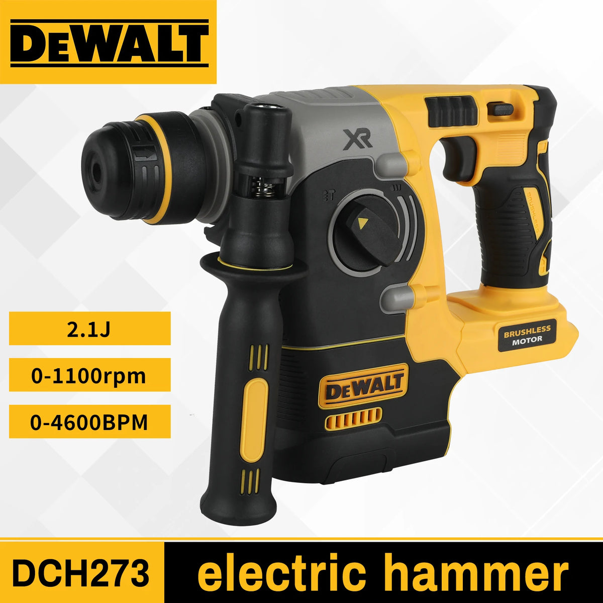 DEWALT DCH273 20V 6.0Ah Brushless SDS-Plus Rotary Hammer 2.1J 360°
