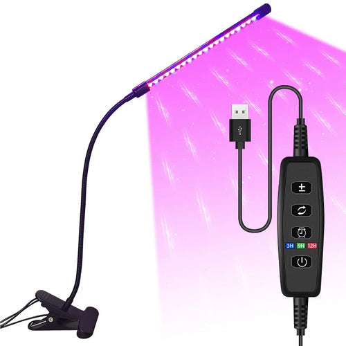 USB LED Plant Grow Light Indoor Garden 10 Dimmable Levels Grow Light