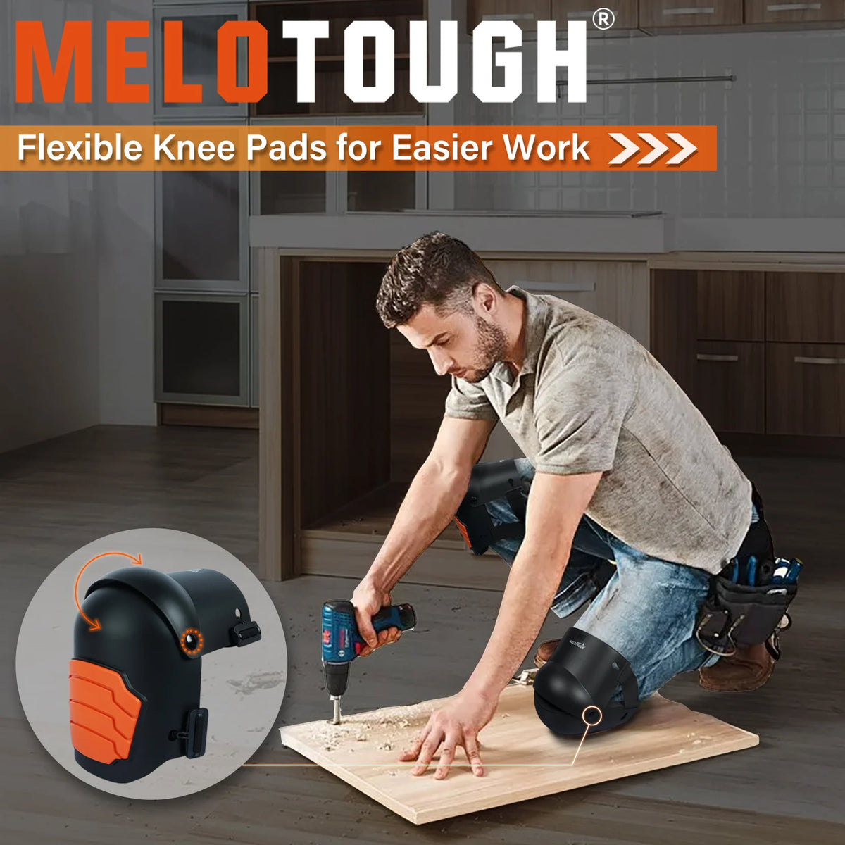 Knee Pads for Work,Construction,Flooring,Gardening-Comfortable and