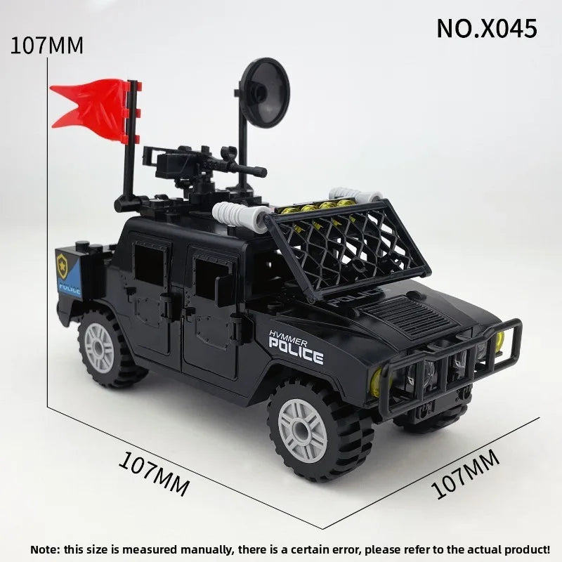 Medieval Pier Towers, Watchtowers, Cages, Explosion-Proof Cars, Scene Accessories for Assembling Small Particle Building Blocks.
