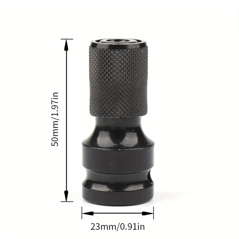 1pc Impact Wrench to Drill Adapter 1/2 to 1/4 Hex Converter Socket