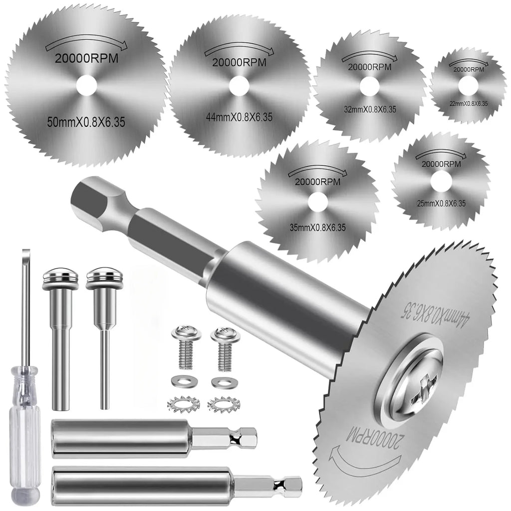 HSS Circular Saw Blade Set 1/4 Inch Hex Shank Multi-Function Cutting