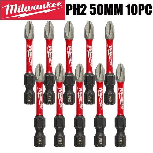 Milwaukee Shockwave PH2 Impact Drill Bits 25mm/50mm/90mm Head