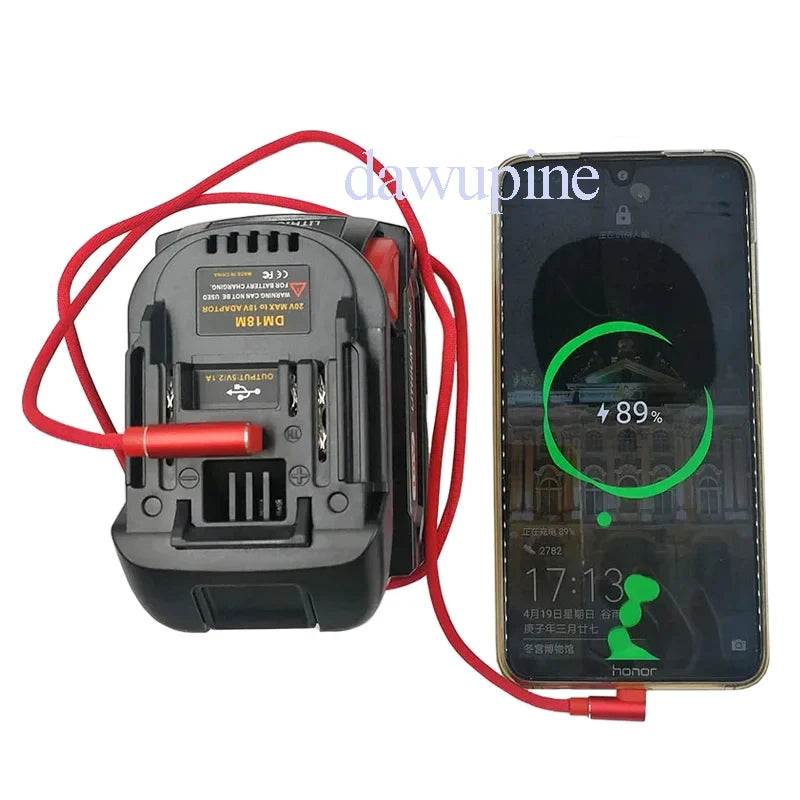 DM18M Converter Adapter For Milwaukee For M18 For Dewalt 20V Li-ion