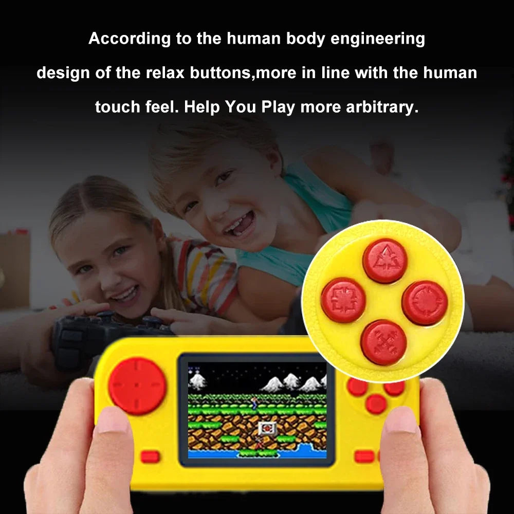 GAMINJA GC32 Classic Retro Handheld Game Console Portable Video Game Player 2.4 Inch TFT Screen 128 Built-in Classic Games
