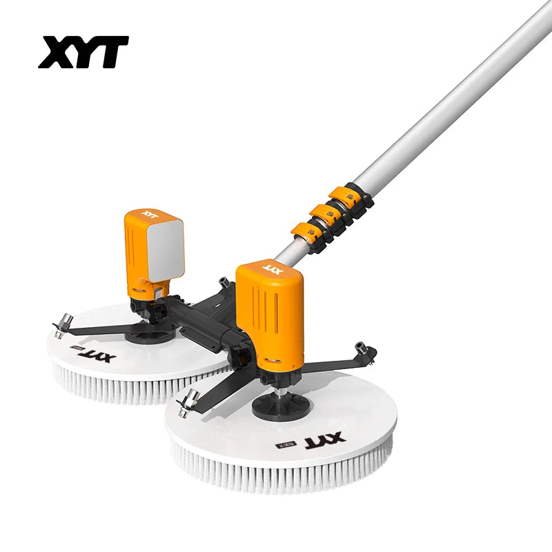Roof Cleaning Brush Double Head Electric Cleaning Brush Kits for Solar