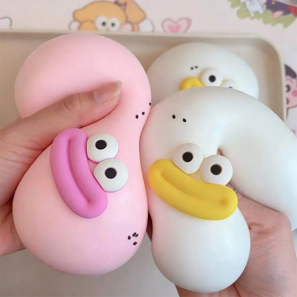 Smushers Face Squish Toy Funny Slow Rising Squeeze Ball, Soft Sensory Fidget Toy for Stress & Anxiety Relief, Novelty Desk Decor
