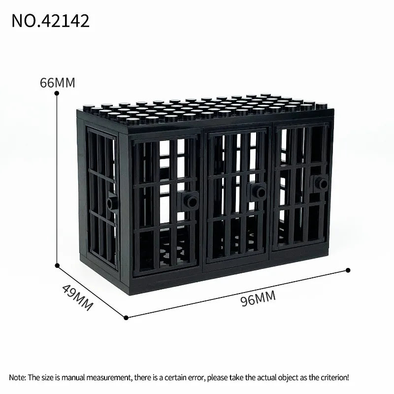 Medieval Pier Towers, Watchtowers, Cages, Explosion-Proof Cars, Scene Accessories for Assembling Small Particle Building Blocks.