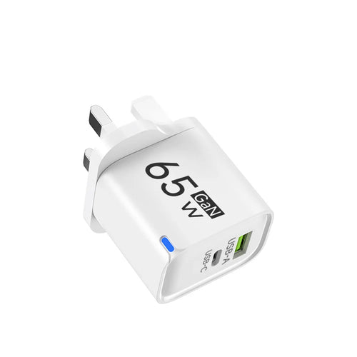 USB 65W Fast Charging Charger Type C High Speed Charge Mobile Phone