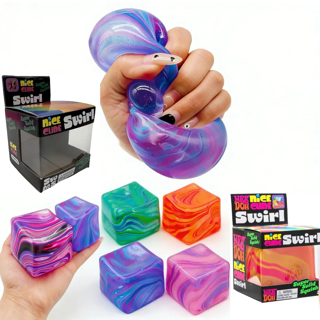 Needoh Soft and Glutinous Sensory Stress-relief Toy Cube Filled with
