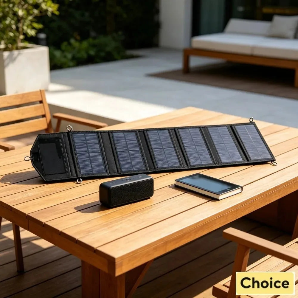 1000W Foldable Solar Panel USB Type C Portable Charger Outdoor Power