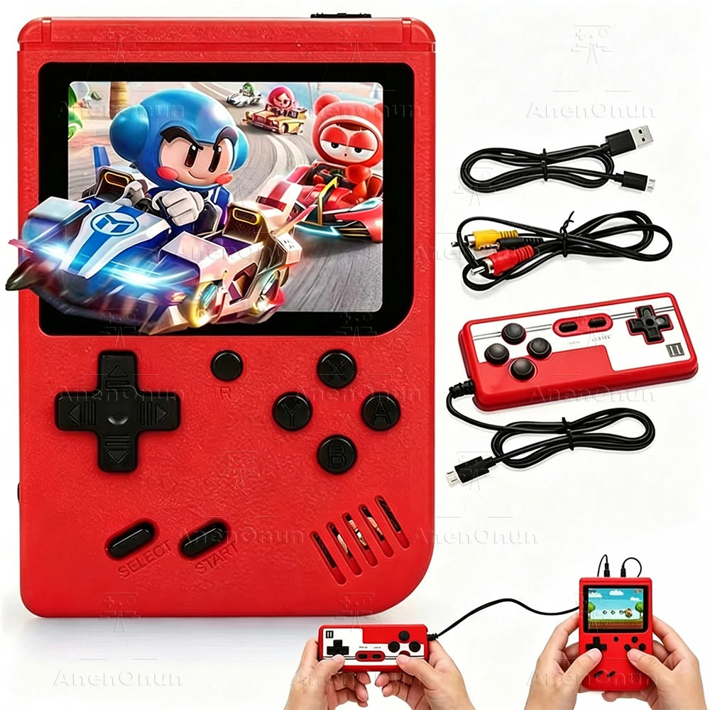 400 Games Handheld Game Players with Gamepad Controller Classic FC Emulator Retro Mini Two Players Portable Video Gaming Console