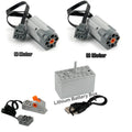M/L/XL/Servo Motor Technical Building Blocks Parts Power Functions Lithium Battery Box 8883 88004 PF Bricks DIY Toys Accessories