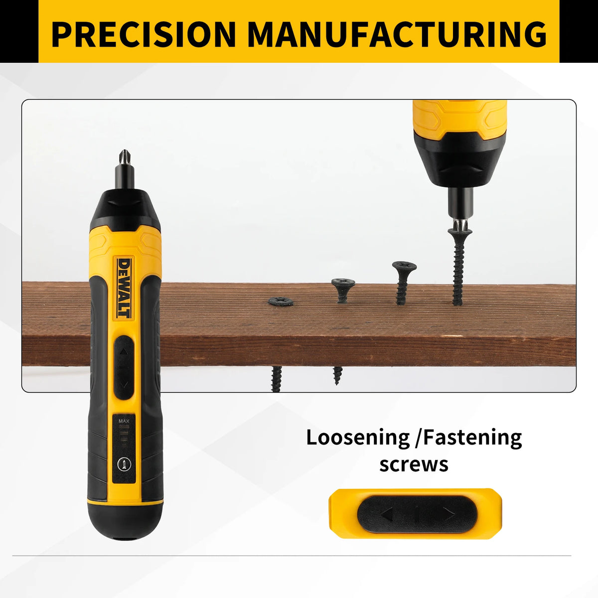 DEWALT HT422 3.6V Cordless Electric Screwdriver 5N.m 1/4" Hex Chuck