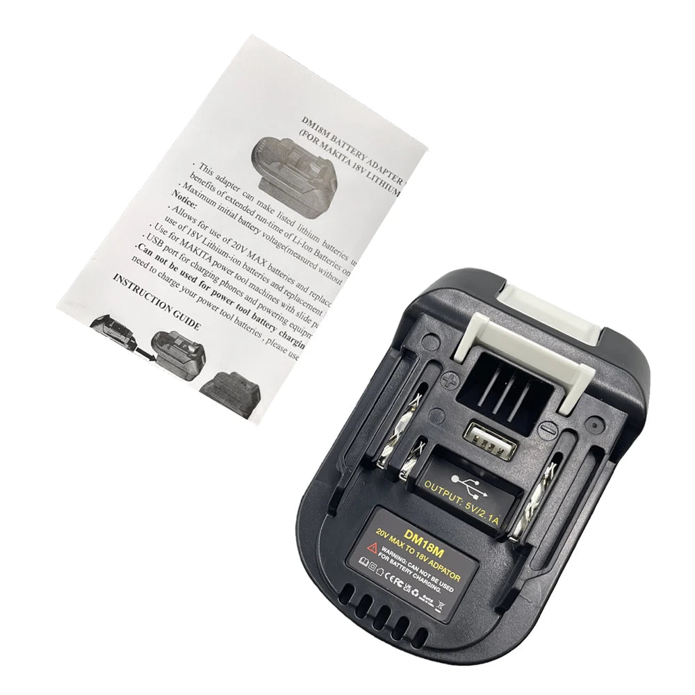 DM18M Battery Adapter for Makita 18V Tools Convert for Dewalt 20V