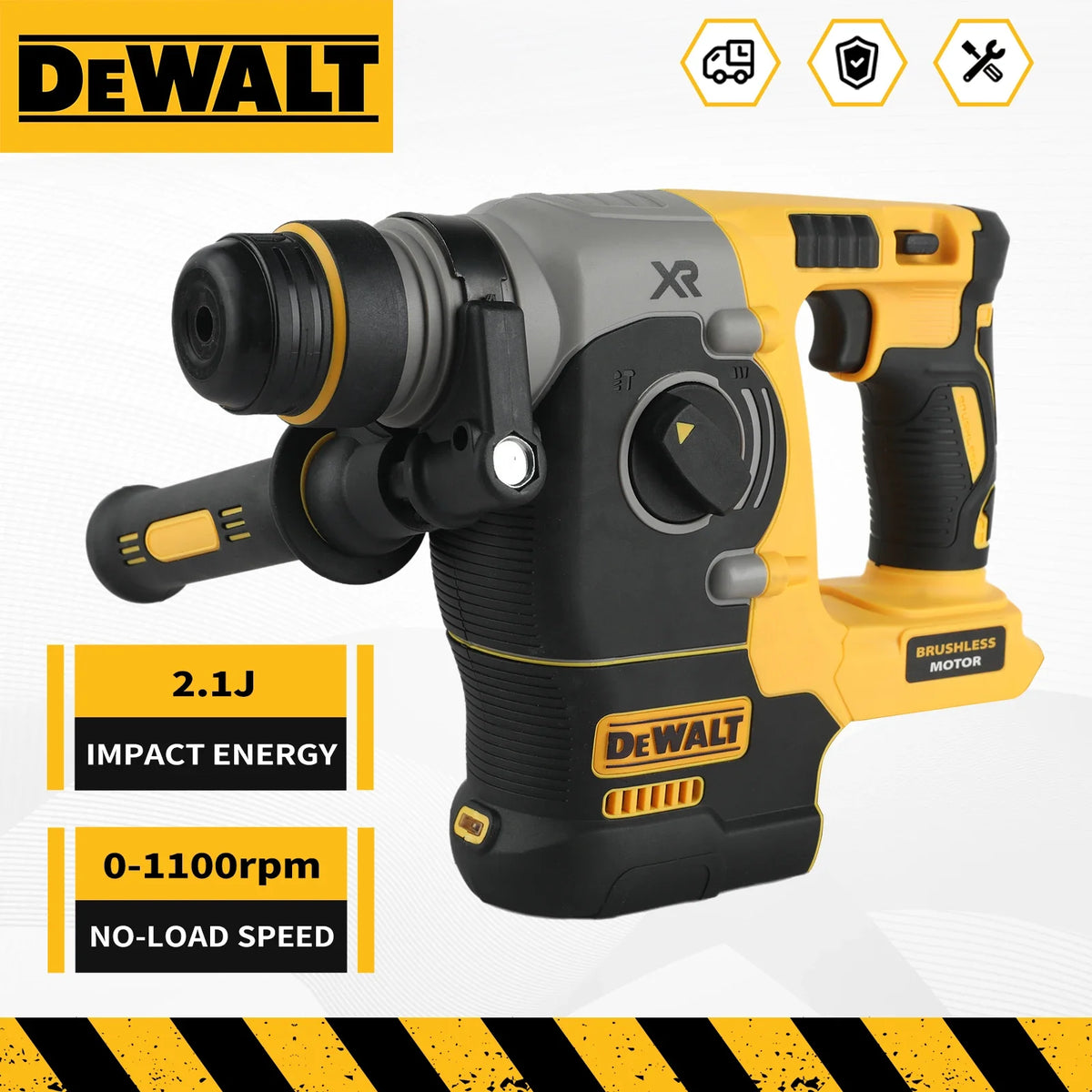 DEWALT 20V MAX 18V Brushless SDS-Plus Impact Drill 1" L-Handle Rotary