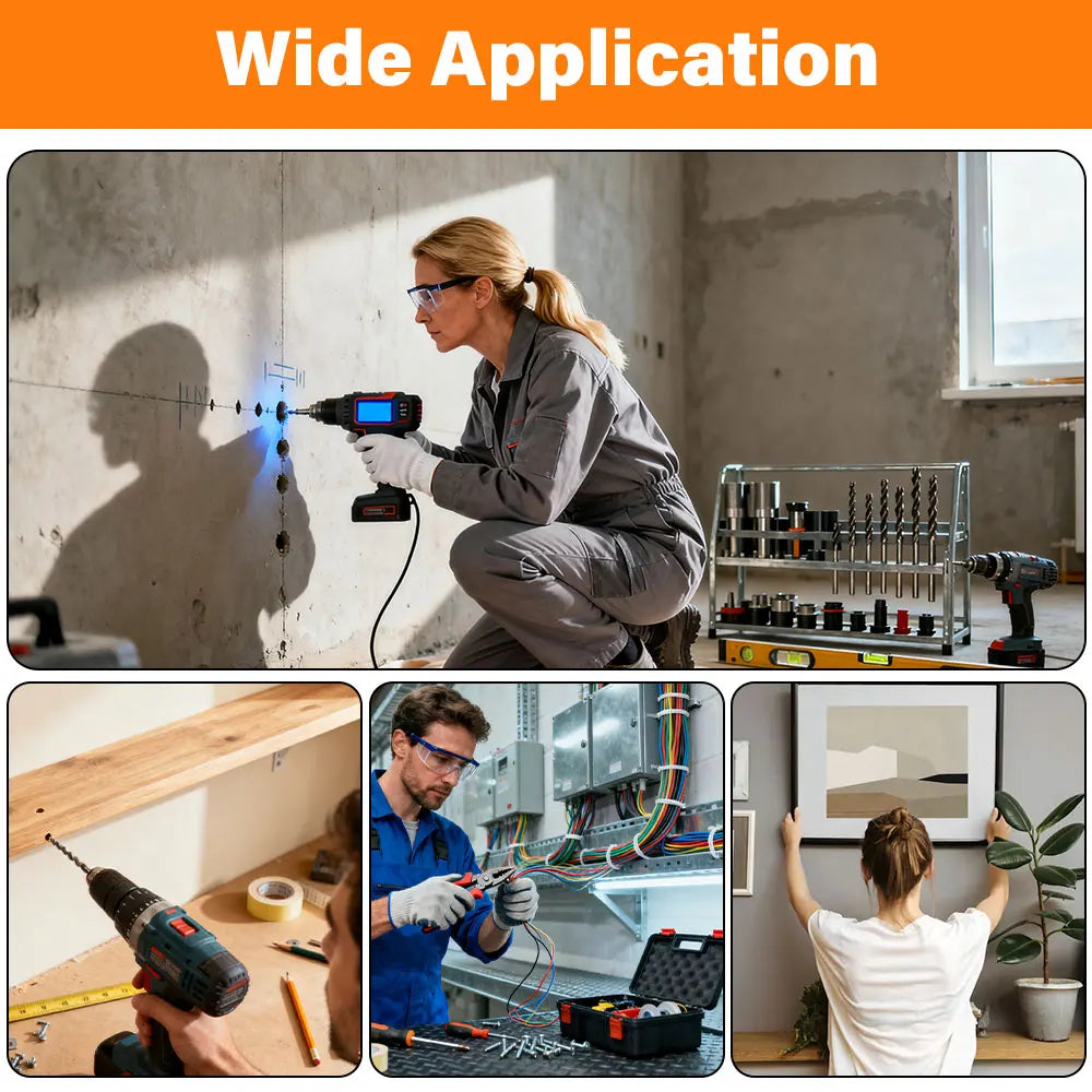 Handheld 5 in 1 Digital Wall Stud Detector Wood Scanner Metal Finder