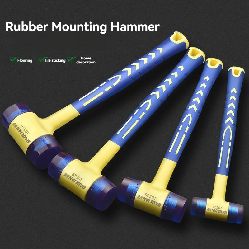 1 double headed installation hammer, 25mm to 45mm rubber hammer with
